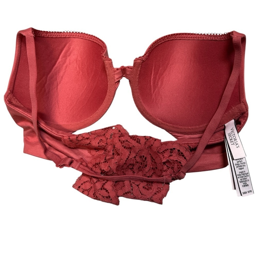 Victoria Secret Body By Victoria Lace Racerback Perfect Shape Bra 32D - Picture 4 of 6